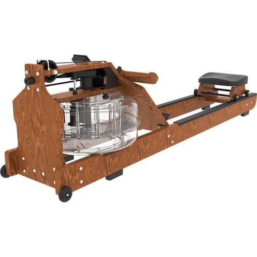 Foldable Wood Track Water Resistance Rowing Machine Home Intelligent Training Rowing Machine Indoor Aerobic Exercise Fitness