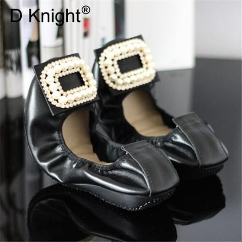 After Party Shoes Foldable Ballet Flats Portable Travel Fold up Shoe Prom Ballerina Flats Roll Up for Bridal Wedding Party Shoes
