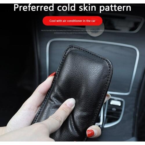 Universal Leather Knee Pad for Car Memory Foam Center Console Leg Cushion Thigh Support Door Armrest Wrist Pad Auto Accessories