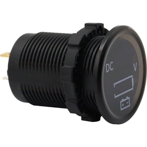 DC 12V/24V Car Boat Voltmeter Battery Monitor IP67 Waterproof LED Voltage Gauge Dropship