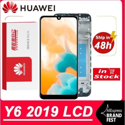 100% Tested 6.09'' LCD Replacement For Huawei Y6 2019 LCD Y6 Pro 2019 Display Touch Screen Digitizer Assembly For Y6 Prime 2019