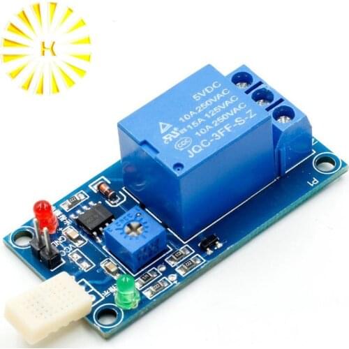 DC 5V 1-Channal 1CH Humidity Sensor Switch Relay Module Control Board