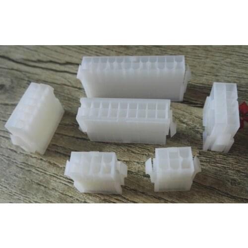 5559 4.2mm 2P 4P 6P 8P 10P 12P 14P 16P 18P 20P 22P 24P female plastic shell for car computer power connectors transparent white