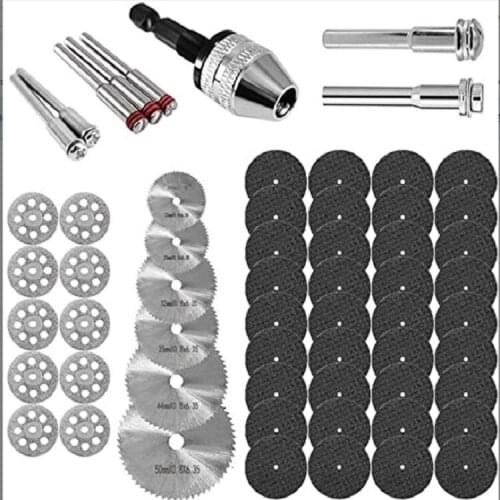 61 pieces of cutting disc set 2 electric grinder crane grinder accessories combination grinding, polishing and cutting