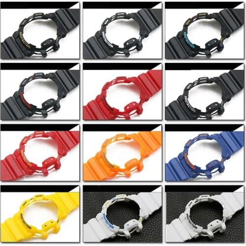 Watch accessories 16mm resin strap for Casio GBA/ GA-400 black G-SHOCK case mens and womens sports watch strap