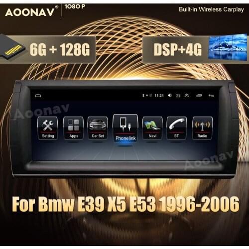 128GB car radio 2din Android 10.0 For Bmw E39 X5 E53 1996-2006 car multimedia player Stereo receiver GPS navigator