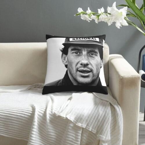Ayrton Senna pillowcase printed cushion cover sofa waist pillow pillow cover
