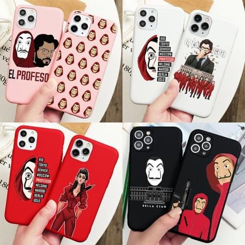 Spain TV Money Heist House Paper La Casa De Papel Case For iPhone 11 Pro XS Max Cover for iPhone SE 2020 X XR 7 6 8 Plus Fundas
