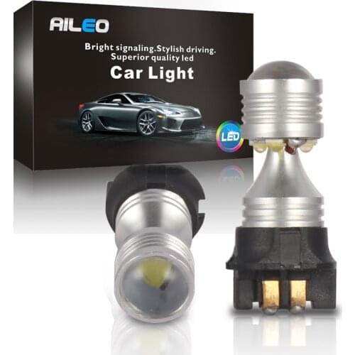 AILEO Error Free Xenon White PW24W PWY24W LED Bulbs For Audi A3 A4 Q3 Q5 Mercedes Benz W204 GLK Volkswagen-CC DRL Light yellow