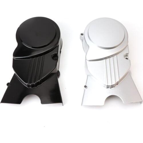 Left side Engine Cover For Dirt Pit Bike ATV 50cc 70cc 90cc 110cc 125cc Replacement Accessories Parts Silver black