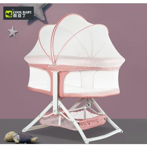 Babycare Mobile Baby Crib Travel Portable Baby Sleeping Cradle Folding Newborn Crib Bed Portable Baby Nest Bed Nursery Furniture