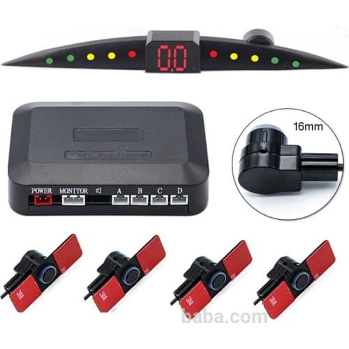 Original Car Parktronic Double CPU Car Parking Sensor 4 Probes System blind sensor System Car Detector Reverse For Car