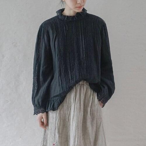 SCUWLINEN Lace Blouses