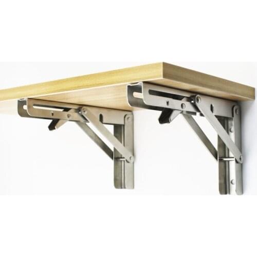 304 Stainless Steel Foldable Triangle Bracket Support Bracket For Table Wall Mounting Bracket