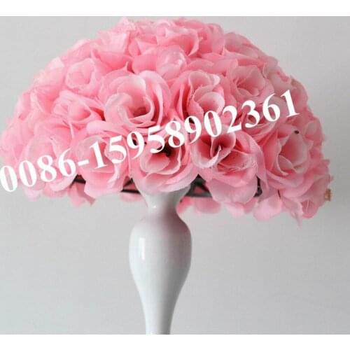 SPR 25cm pink wedding silk kissing ball,pink,wedding flower ball,party decoration flower