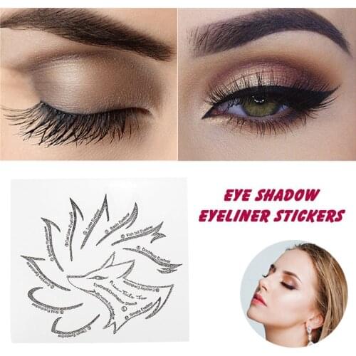 20pcs Eye Makeup Stencil Kit Makeup Tools DIY Beauty Eyebrow Eyeliner Eyeshadow Template Stencil For Women Beauty Tool Accessory