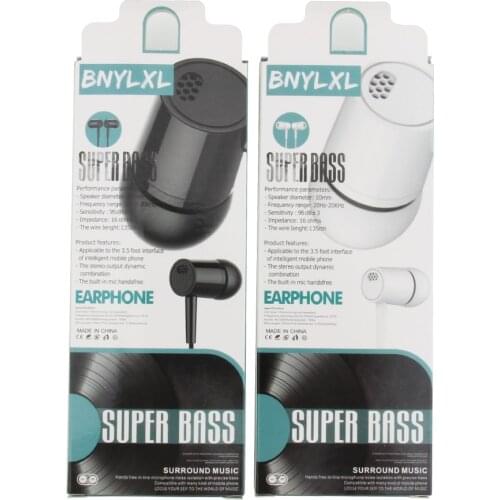 High Quality In-Ear Earphone Headset with Remote and MIC for Samsung Galaxy Note 2 N7000 Galaxy S3 Wholesale 50pcs