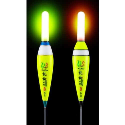 1pcs Balsa Wood Glow Fishing Float LED Electric Float Light Fishing Tackle Luminous Electronic Float With Battery CR425 B314