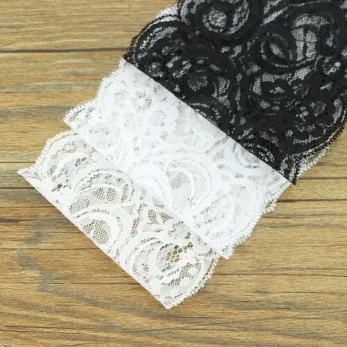 5 yards 9cm black lace fabric DIY hand sewing supplies clothing decorative accessories