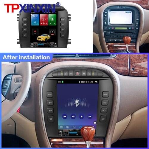 For Jaguar S-type 2004 2005 Android 10 Car Stereo Car Radio with Screen Tesla Radio Player Car GPS Navigation Head Unit