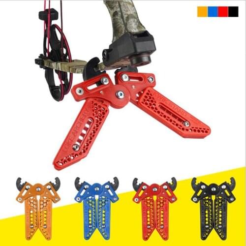 Compound Bow Kick Stand Ajust Height Wide Universal Hunting Shooting Bow Stand Leg 4 colors