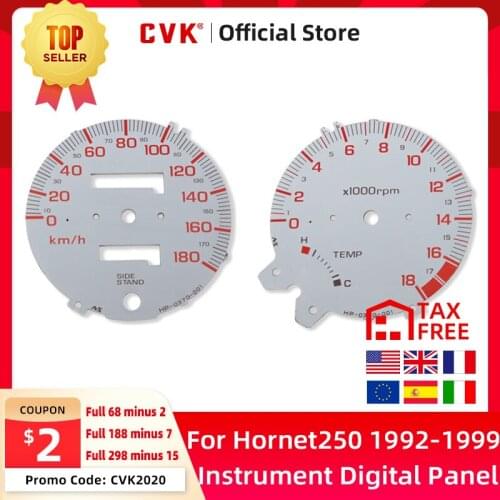CVK Instrument Speedometer Face Plate Panel Digital Dial Dashboard For HONDA Hornet 250 1992 1993 94 95 96 97 98 1999 Hornet250
