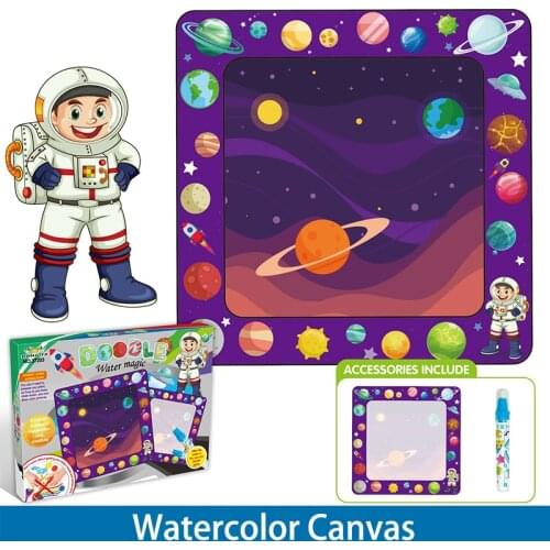 Childrens Water Canvas Large Color Graffiti Painting Washing Early Education Game Mat Custom Recyclable Puzzle Development
