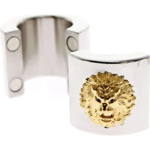 For Men BDSM Lion Stainless Steel Ball Stretcher Bondage Ball Scrotal Fixture Ball Lock Extreme Chastity Device Torture Devices