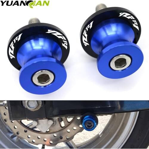 For Yamaha R1 YZFR1 YZF-R1 Motorcycle New 6mm CNC Swingarm Slider Spools stand screws Fit For Yamaha R1 YZFR1 YZF-R1