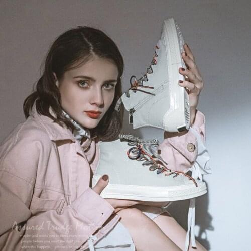 EshtonShero Women Platform Chunky Sneakers lace-up Casual Vulcanize Shoes Med Heels Old Dad female fashion Sneakers Size 3-8