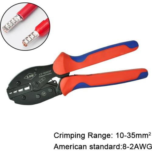 Crimping hand tools manual electrician special LY-1035GF applies to coaxial cable line 10mm2/16mm2/25mm2/35mm2 crimper pliers