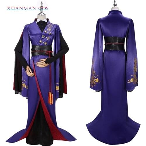 Twisted-Wonderland Snow Princess Vil Schoenheit Kimono Purple Adult Dress Halloween Cosplay Costume For Women Man