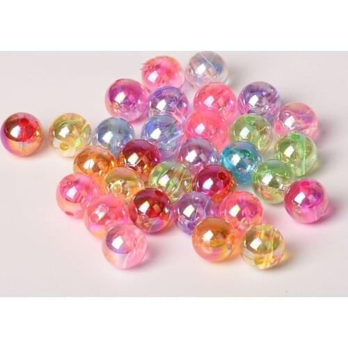 6/8/10mm Semi-transparent Candy Color Acrylic Round Beads For Diy Jewelry Making Necklace Clothes Toys Handicrafts Accessories