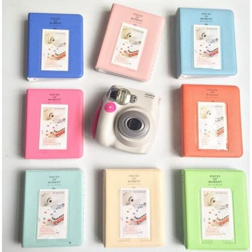 Photo Album Mini 64 Pockets Polaroid Instant Picture Case Storage For Fujifilm Instax Mini Film 8 Korea Instax Album Fotografia