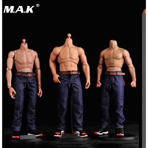 Male Clothes 1/6 Classic Denim Man Jeans Pants For 12'' Muscular Mens Body Figure Accessories
