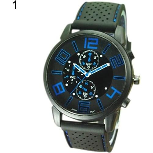 Men Casual Silicone Band Quartz Analog Sports Watch Men Elegant Design Stainless Steel Round Wrist Watches Clock relojes hombre