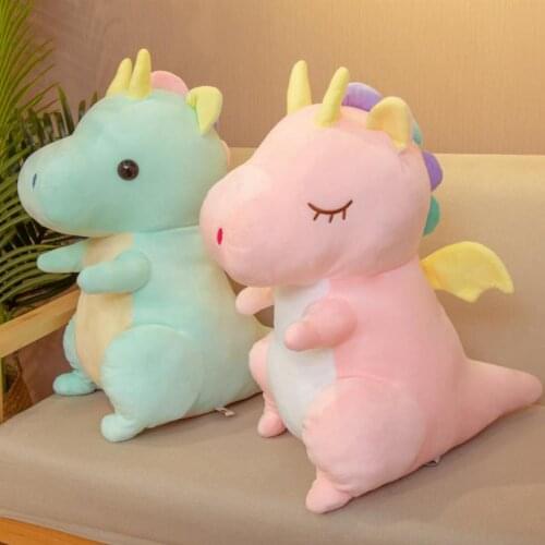 Stuffed Animals Cute Cartoon Dinosaur Plush Toy Christmas Birthday Gift for Adults Children 35cm