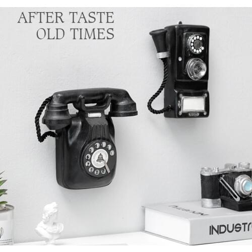 Retro wall phone pendant restaurant creative wall decoration bar restaurant coffee shop wall decoration