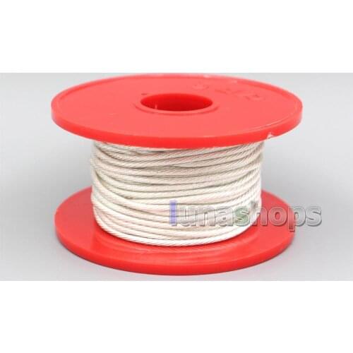 Hi-Res Litz 154*0.05mm Bulk Extremely Soft 99% 7N OCC Silver Plated Earphone Headphone DIY Cable LN006469