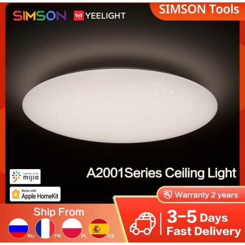 Yeelight Ceiling Light A2001Series Star Light Version Dimmable Bluetooth Remote APP Quick Installation Design Support Homekit