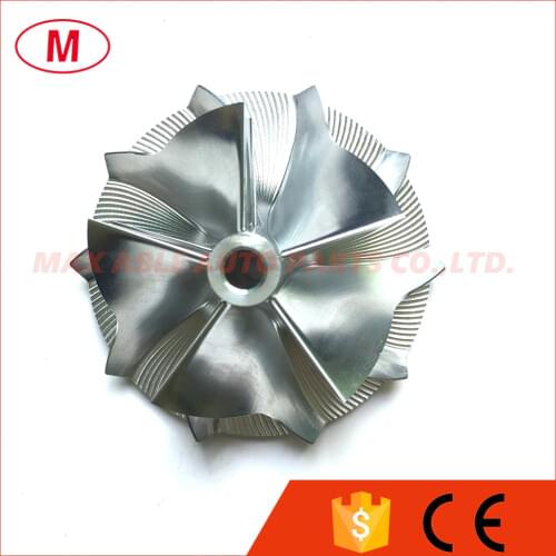 RHF55 52.00/67.00mm 5+5 blades Forward Turbocharger Turbo Billet Compressor wheel/Aluminum 2618/Turbo Milling compressor wheel