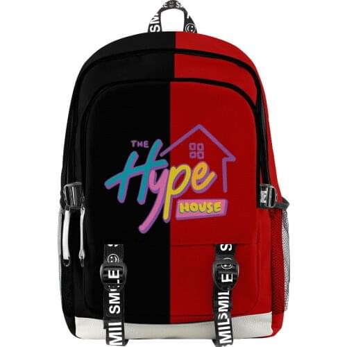 2021 TheHypeHouse 3D Print Men Women Backpack Oxford School Bag Hip hop Style Teenager Child Bag Travel Backpack