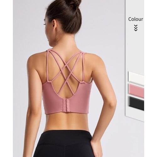 S-3XL Plus Size Sports Bra High Impact Push Up Yoga Crop Tops Gym Workout Brassiers Breathable Fitness Nylon Stretchy Tank Tops
