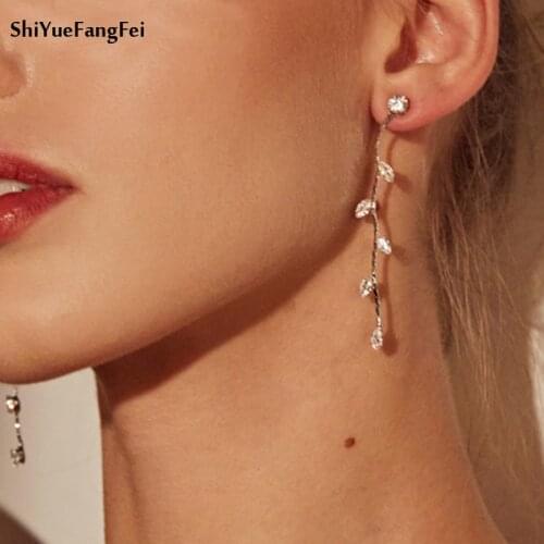 Женские серебрянные серьги Shiyuefangfei China At AliExpress