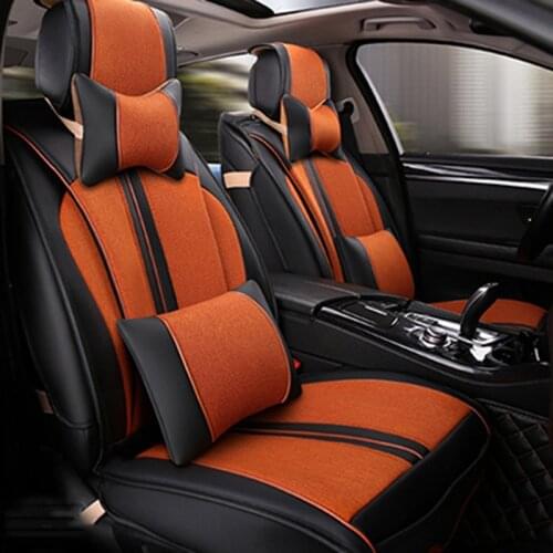 Universal Leather car seat covers For Citroen C3-XR C4 Cactus C2 C3 Aircross SUV DS car accessories car Stickers car- styling