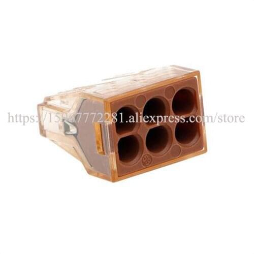 10/20pcs PCT-106 Plug type clamp General purpose wire connector 6 pole fast connector cable Terminal Connector automotive plug
