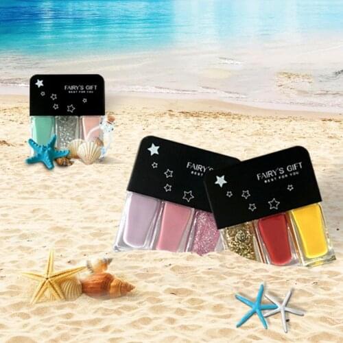 18g Solid Color Nail Gel 3 Colors Gel Polish Set Eco-Friendly Quick Dry Synthetic Long Lasting Nail Polish Suitable for Girl