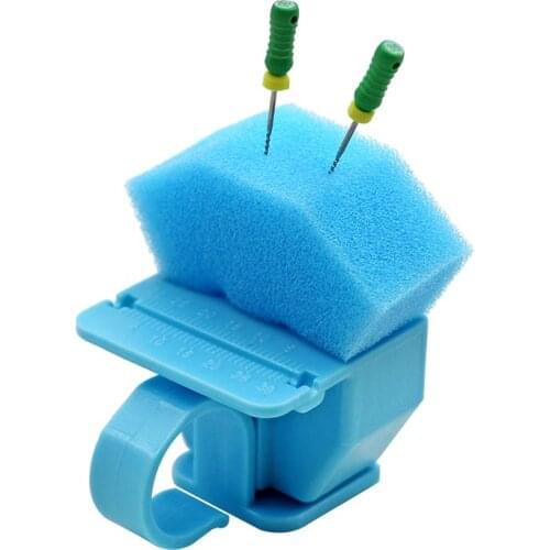 2 PCS Dental Root Canal Needle Finger Ruler Endo Measure Scale Endodontic Instrument endo box Ring Clear Free Shipping