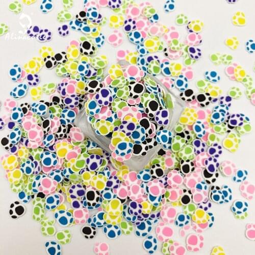 20g 5mm Cute Cat Dog Pet Paw Footprints Sequins Sewing Garment Accessories,Clothing Accessories,DIY Sequins Scrapbooking Shakes
