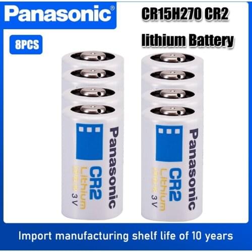 8PC Panasonic CR2 Digital Camera Photographic Device LED Flashlight Battery CR15H270 DLCR2 ELCR2 3V Lithium Battery